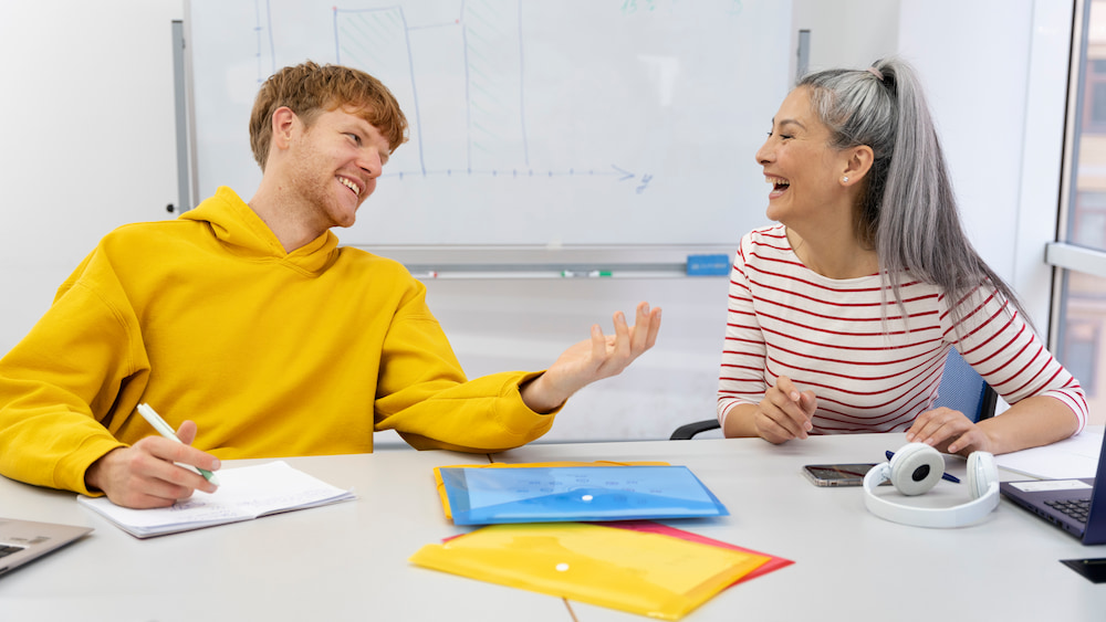 participar en la clase de español